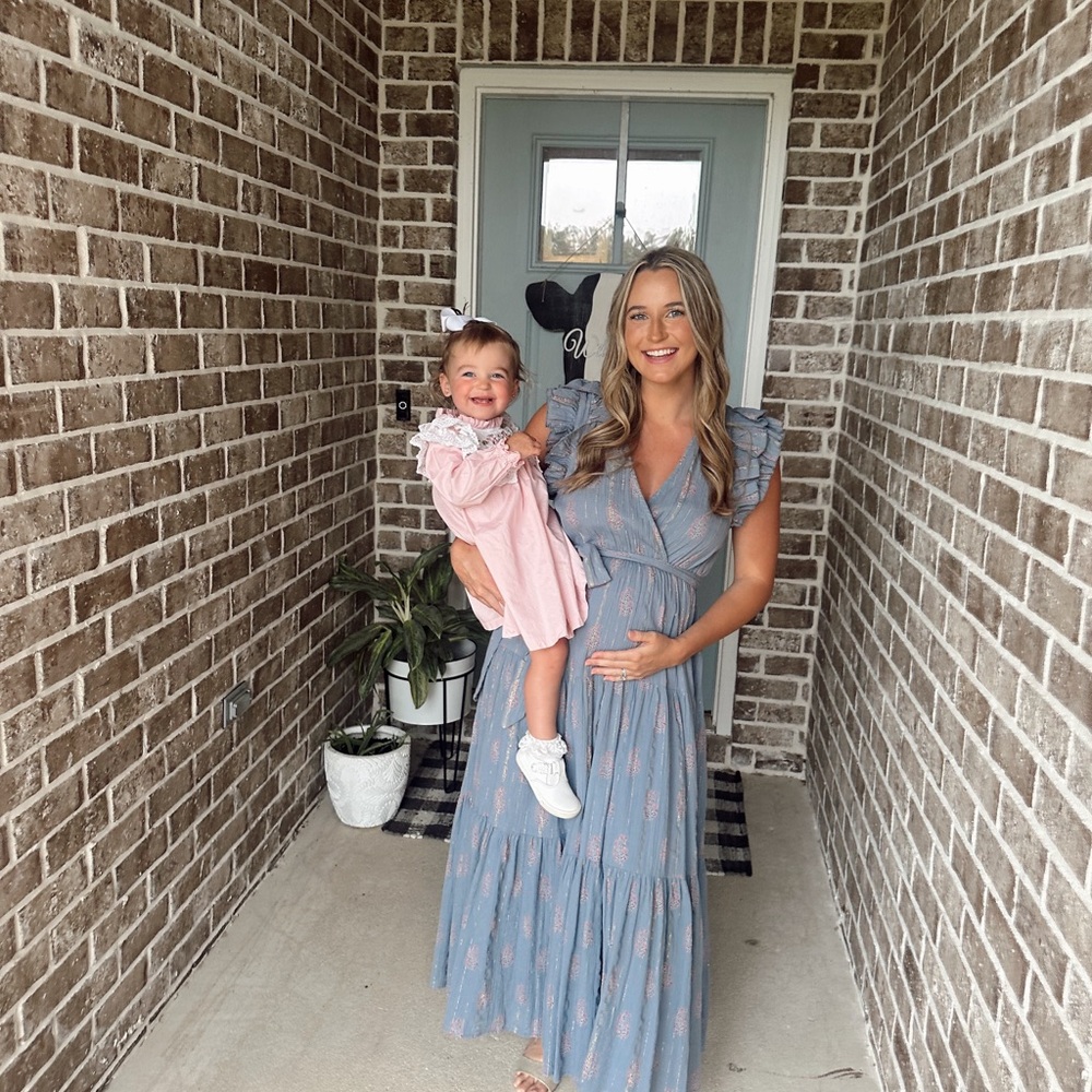 Blue Floral Maxi Dress